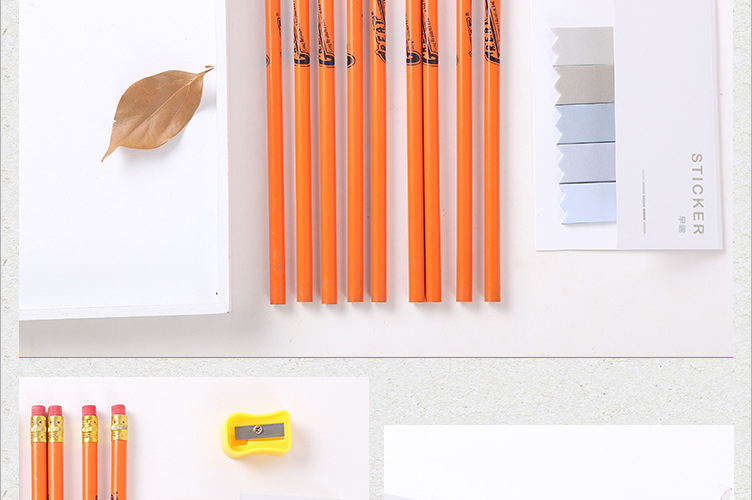 工厂OEM加工定制热转印HB铅笔绘图写字学生铅笔文具学习用品套装
